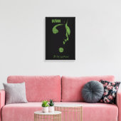 Het Riddler-vraagteken "To the Batman" Canvas Afdruk (Insitu (Woonkamer))