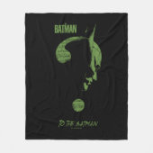 Het Riddler-vraagteken "To the Batman" Fleece Deken (Voorkant)