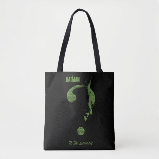 Het Riddler-vraagteken "To the Batman" Tote Bag (Voorkant)