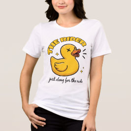 Het Rider Bestie T-shirt, Grappig Rubber Eend Tee Tri-Blend Shirt