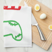 Het Riet en de Sneeuwman van het Snoep van de Kous Theedoek (Quarter Fold)