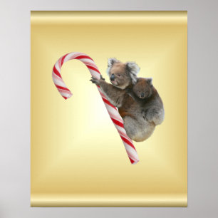 Het Riet van het Snoep van de koala en van de Welp Poster