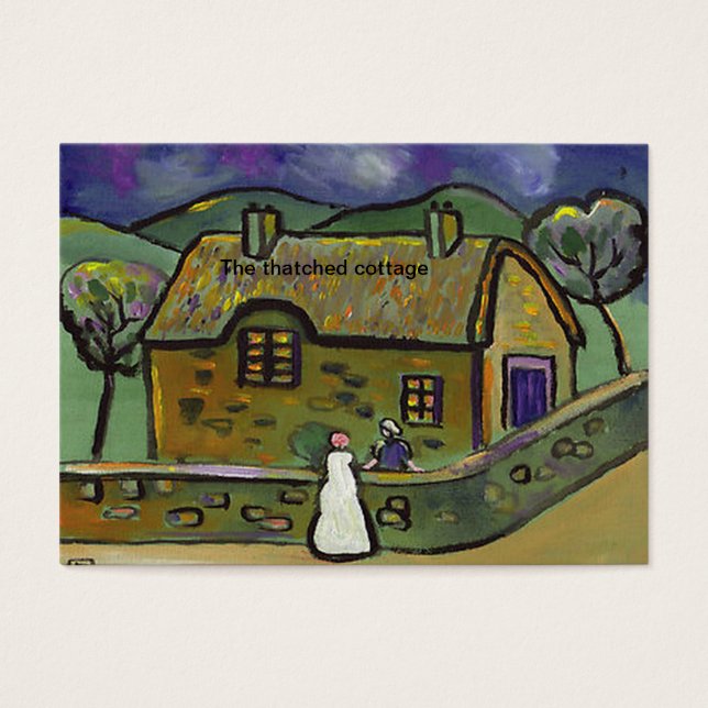 (Het rieten huisje) Visitekaartjes (Voorkant)