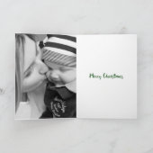 Het rietwensen van het snoep en maretakkussen feestdagen kaart (Binnen)