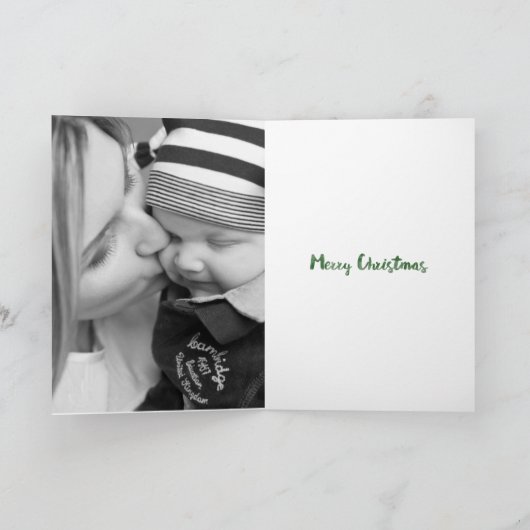 Het rietwensen van het snoep en maretakkussen feestdagen kaart (Binnen)