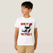 Het rijden alsof je het gestolen hebt - import rac t-shirt (Voorkant volledig)