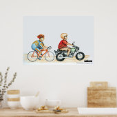 het rijden op het velodrome poster (Keuken)