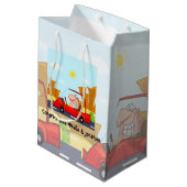 Het rijden test Gefeliciteerd Medium Cadeauzakje (Achterkant Gekanteld)