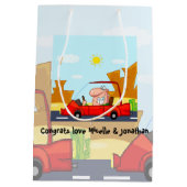 Het rijden test Gefeliciteerd Medium Cadeauzakje (Achterkant)