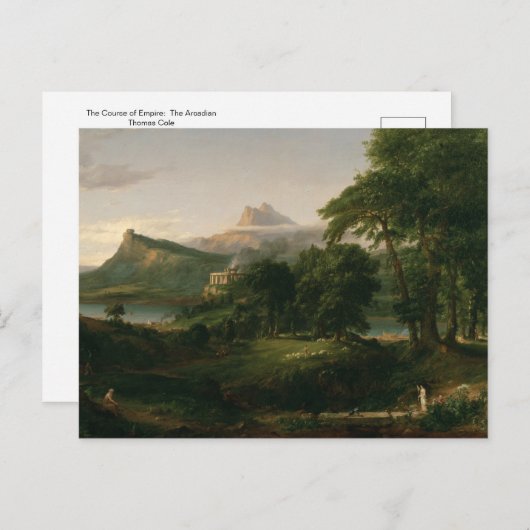 Het Rijk: De Arcadiaan van Thomas Cole Briefkaart (Voorkant / Achterkant)