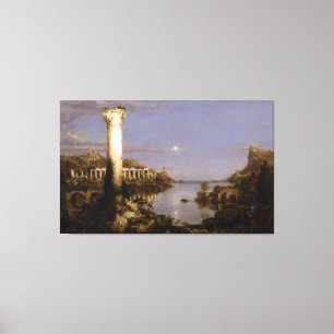 Het Rijk: Desolatie door Thomas Cole Canvas Afdruk