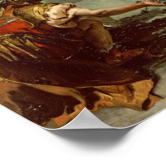 Het rijk Flora (Tiepolo 1743) Poster (Hoek)