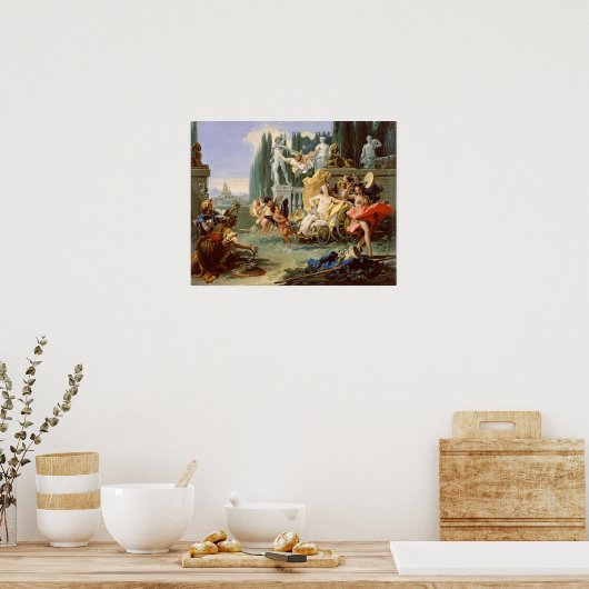 Het rijk Flora (Tiepolo 1743) Poster (Keuken)