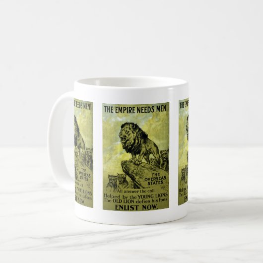 Het Rijk heeft Mannen nodig Koffiemok (Voorkant links)