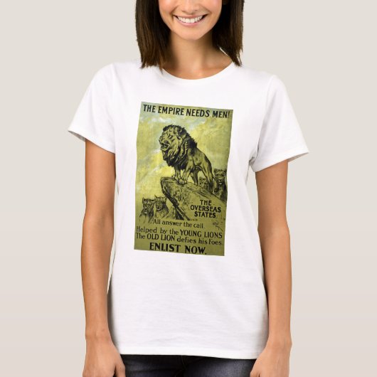 Het Rijk heeft Mannen nodig! T-shirt (Voorkant)