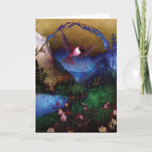 Het rijk van de kolibrie kaart (Voorkant)