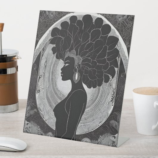 Het rijk van de raadsels reclamebord met voetstuk (Insitu)