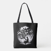 Het rijk van de verbeelding: Fantasy Books Tote Bag (Achterkant)