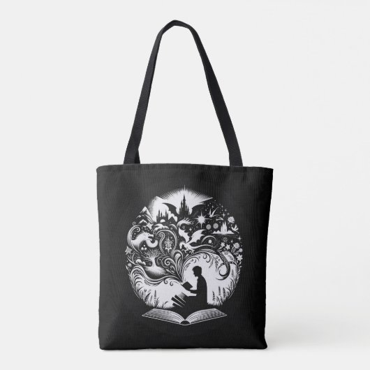 Het rijk van de verbeelding: Fantasy Books Tote Bag (Achterkant)