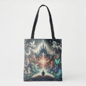 Het rijk van de verbeelding: Fantasy Books Tote Bag (Voorkant)