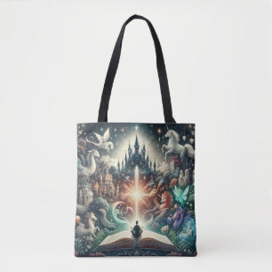 Het rijk van de verbeelding: Fantasy Books Tote Bag