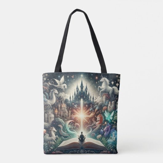 Het rijk van de verbeelding: Fantasy Books Tote Bag (Achterkant)