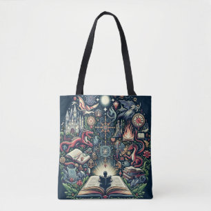 Het rijk van de verbeelding: Fantasy Books Tote Bag