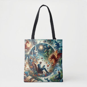 Het rijk van de verbeelding: Fantasy Books Tote Bag