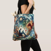 Het rijk van de verbeelding: Fantasy Books Tote Bag (Dichtbij)