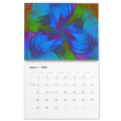 Het rijk van de zonnebloem kunst kalender (Mar 2026)