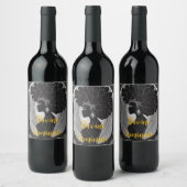 Het rijk van het vrouwelijke wijn etiket (Flessen)