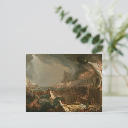 Het Rijk - Vernietiging door Thomas Cole Briefkaart (Staand voorkant)