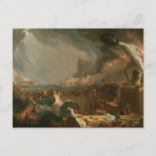 Het Rijk - Vernietiging door Thomas Cole Briefkaart