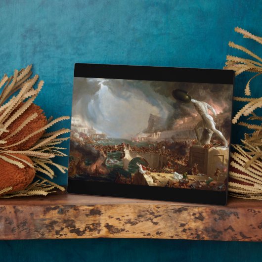 Het Rijk: Vernietiging door Thomas Cole Fotoplaat (Zijkant)