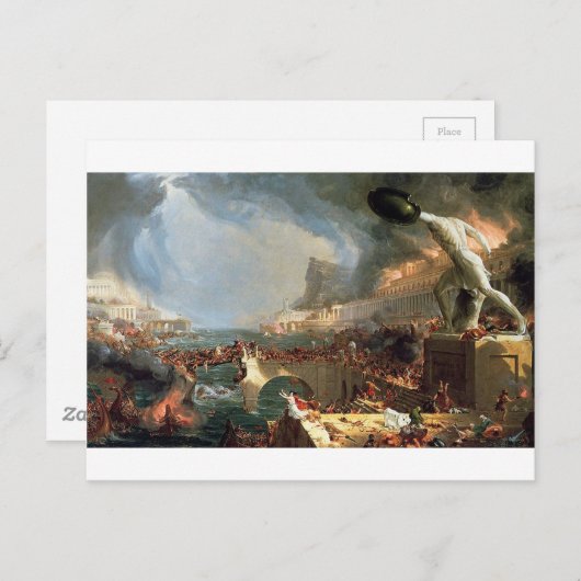 Het Rijk: Vernietiging Thomas Cole Briefkaart (Voorkant / Achterkant)