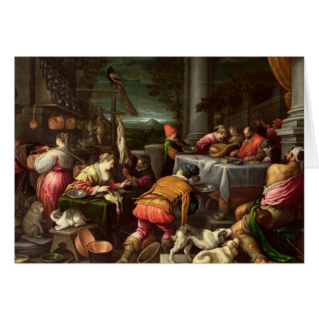 Het rijke Man en Lazarus, 1590-1995 (Voorkant Horizontaal)