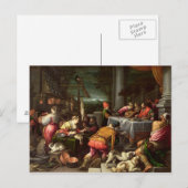 Het rijke Man en Lazarus, 1590-95 Briefkaart (Voorkant / Achterkant)