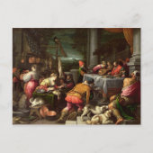 Het rijke Man en Lazarus, 1590-95 Briefkaart (Voorkant)