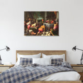 Het rijke Man en Lazarus, 1590-95 Canvas Afdruk (Insitu (Slaapkamer))
