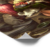 Het rijke Man en Lazarus, 1590-95 Poster (Hoek)