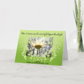 Het rijkelijke Wenskaart van Zegen! Kaart (Achterkant)