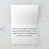 Het rijkelijke Wenskaart van Zegen! Kaart (Binnen)