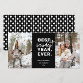 Het rijkste jaar ooit 2020 Humor zwart Feestdagenkaart (Voorkant / Achterkant)