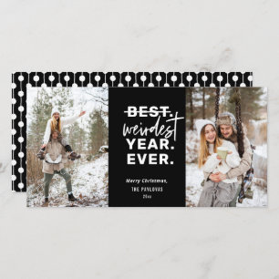 Het rijkste jaar ooit 2020 Humor zwart Feestdagenkaart