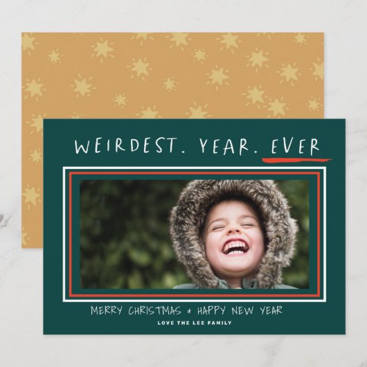 Het rijkste jaar ooit 2021 kerstkaart (Voorkant / Achterkant)