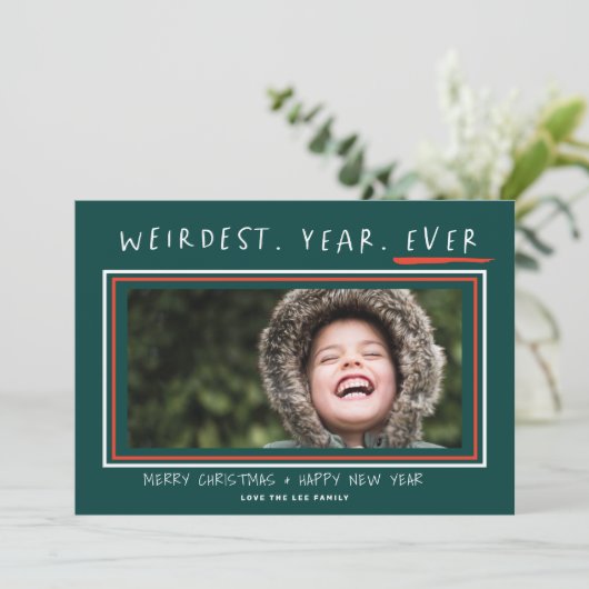 Het rijkste jaar ooit 2021 kerstkaart (Staand voorkant)