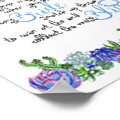 Het Ring Game Succulent Vrijgezellenfeest Game Poster (Hoek)