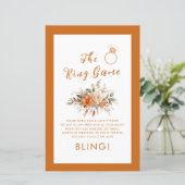 Het Ringspel Herfst Bloemen Vrijgezellenfeest Spel (Staand voorkant)