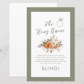 Het Ringspel Herfst Floral Sage Vrijgezellenfeest  (Voorkant / Achterkant)