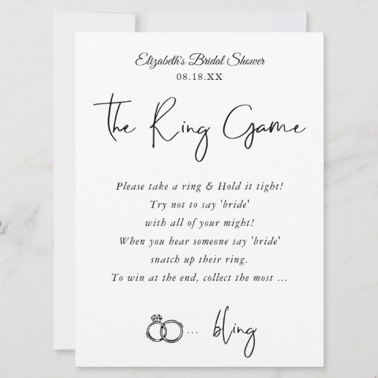 Het ringspel | VRIJGEZELLENFEEST (Voorkant)